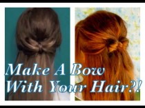 wedding photo - Make A Bow With Your Hair! Back To School Down-Dos #5