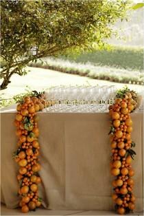 wedding photo - Orange Wedding Details & Decor