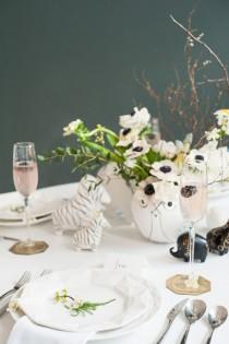 wedding photo - Animal menagerie tablescape