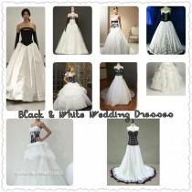 wedding photo -  Back & White Wedding Dresses