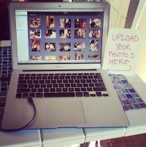 wedding photo - Make it easy for your guests to give you their wedding pics with a photo uploading station