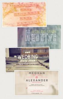wedding photo - Handcrafted Video Invitations + Save the Dates
