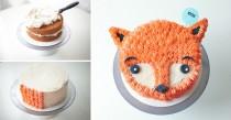 wedding photo - Fluffy Fox Cake