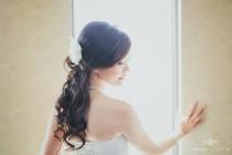 wedding photo - Backlit Bride