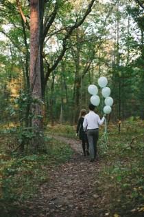 wedding photo - Sunset Balloon Engagement in Canada 