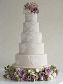 wedding photo - Cordon de dentelle gâteau dentelle a été à la mode