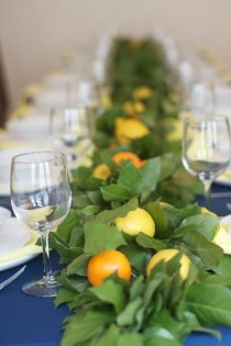 wedding photo - Lemon Leaf Garland 
