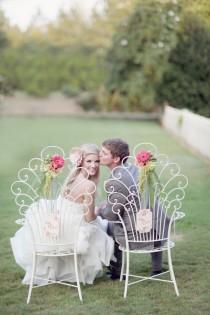 wedding photo - Wedding CHAIRS-Bride & Groom