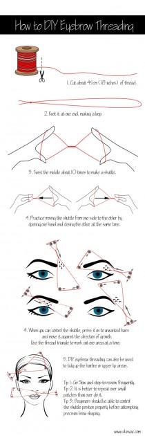 wedding photo - How To Do Eye Brow Threading By Yourself 