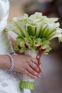 wedding photo - Каллы, Лилии И Орхидеи Букет - 