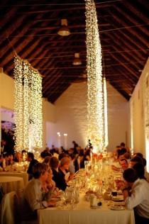wedding photo - Cascading Lights. So Pretty. 