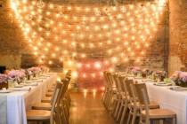 wedding photo - Loft Venue String Lights