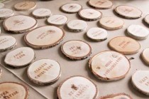 wedding photo - Placecards From Birch Tree 