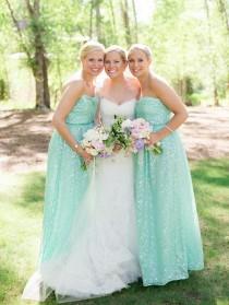 wedding photo - Mint Bridesmaids Dresses