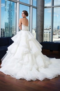 wedding photo - Sophisticated sleeveless wedding gown by Justin Alexander