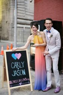 wedding photo - Colourful Brooklyn wedding: Carly & Jason