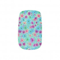 wedding photo - Colorful Floral Nails Stickers