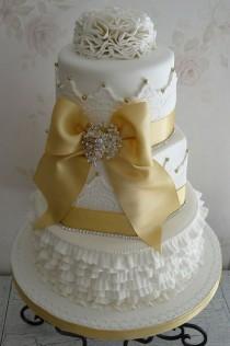 wedding photo - # # Or anniversaire # gâteau