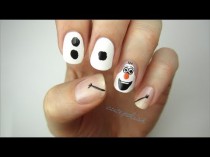 wedding photo - Disney Frozen Nail Art: OLAF!