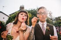 wedding photo - Tattoos and airplanes meet Adventure Time at this UK wedding