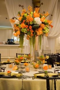 wedding photo - Tangerine Tablescape