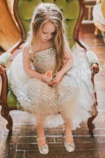 wedding photo - Sparkling Flower Girl 