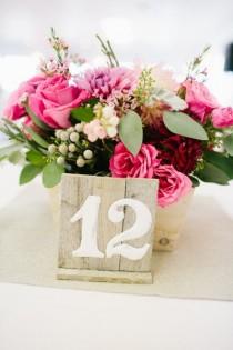 wedding photo - Lovely Table Number   Centerpiece 
