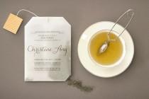 wedding photo - Joy's DIY Tea Bag Bridal Shower Invitations