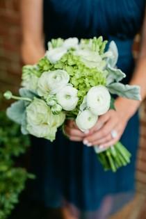 wedding photo - Garden Rose And Hydrangea Bouquet