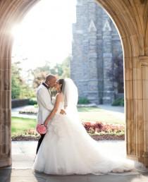 wedding photo - Un mariage romantique rose à la baie 7 à Durham, Caroline du Nord