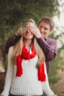 wedding photo - Hanging ring proposal for marriage
