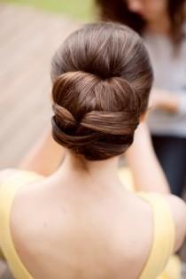 wedding photo - Beautiful Straight Wedding Hair Updo 