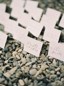 wedding photo - Simple Calligraphy Escort Cards
