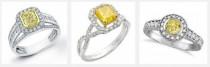wedding photo -  Canary Diamond Engagement Rings