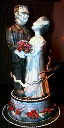 wedding photo - Frankenstein/Old Movie Monsters Wedding Theme Inspiration