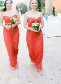 wedding photo - Coral And Yellow Strand-Hochzeit