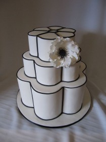 wedding photo - Chanel Petal Wedding Cake 