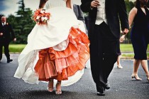 wedding photo - Vivid contrastantes jupon (or)