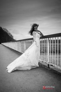 wedding photo - Bridal Bridge Portrait