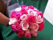 wedding photo - Hot Pink Bouquet de mariage