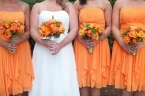 wedding photo - Orange And Lime Green Wedding Party Ideas