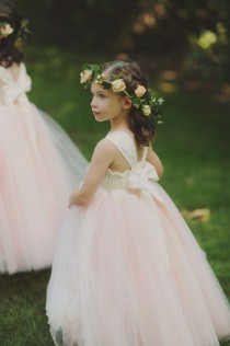 wedding photo - Peach Rose Et Verdure de guirlande de cheveux
