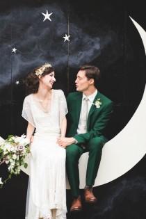 wedding photo - Mond & Sterne Hintergrund