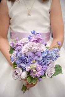 wedding photo - Every bride's choice- Purple colored Bouquet