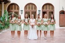 wedding photo - شاحب وردي والنعناع الأخضر فلوريدا الزفاف
