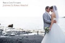 wedding photo - Weißes Kleid trifft auf Schwarzen Sand, Hochzeit auf La Palma