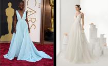 wedding photo - Similitudes entre los vestidos de los Oscars 2014 y los vestidos Rosa Clará