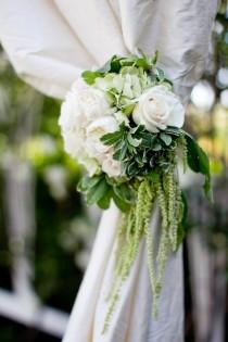 wedding photo - Floral Pinning For Draping 