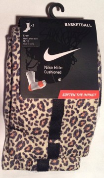 wedding photo - Cheetah Benutzerdefinierte Nike Elite Socks