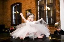 wedding photo - Sweet little girl with the smile on her face.